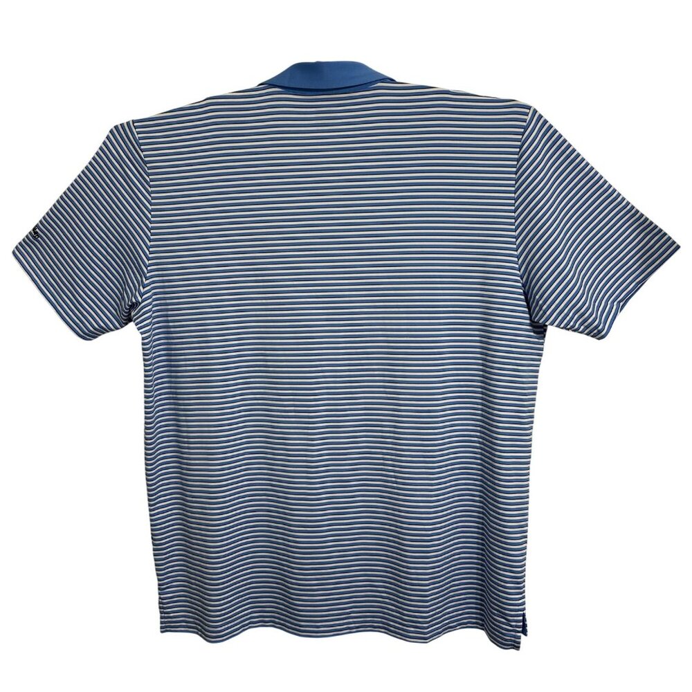 Callaway Mens Blue/White Striped Polo Golf Shirt XXL Opti-Dri - Picture 2 of 11